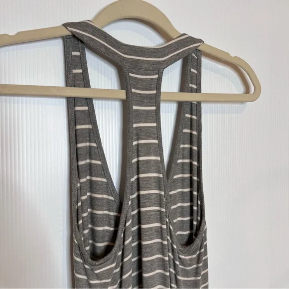 ATHLETA Striped Racerback Ruched Ponte Dress. Size XS - Picture 6 of 9